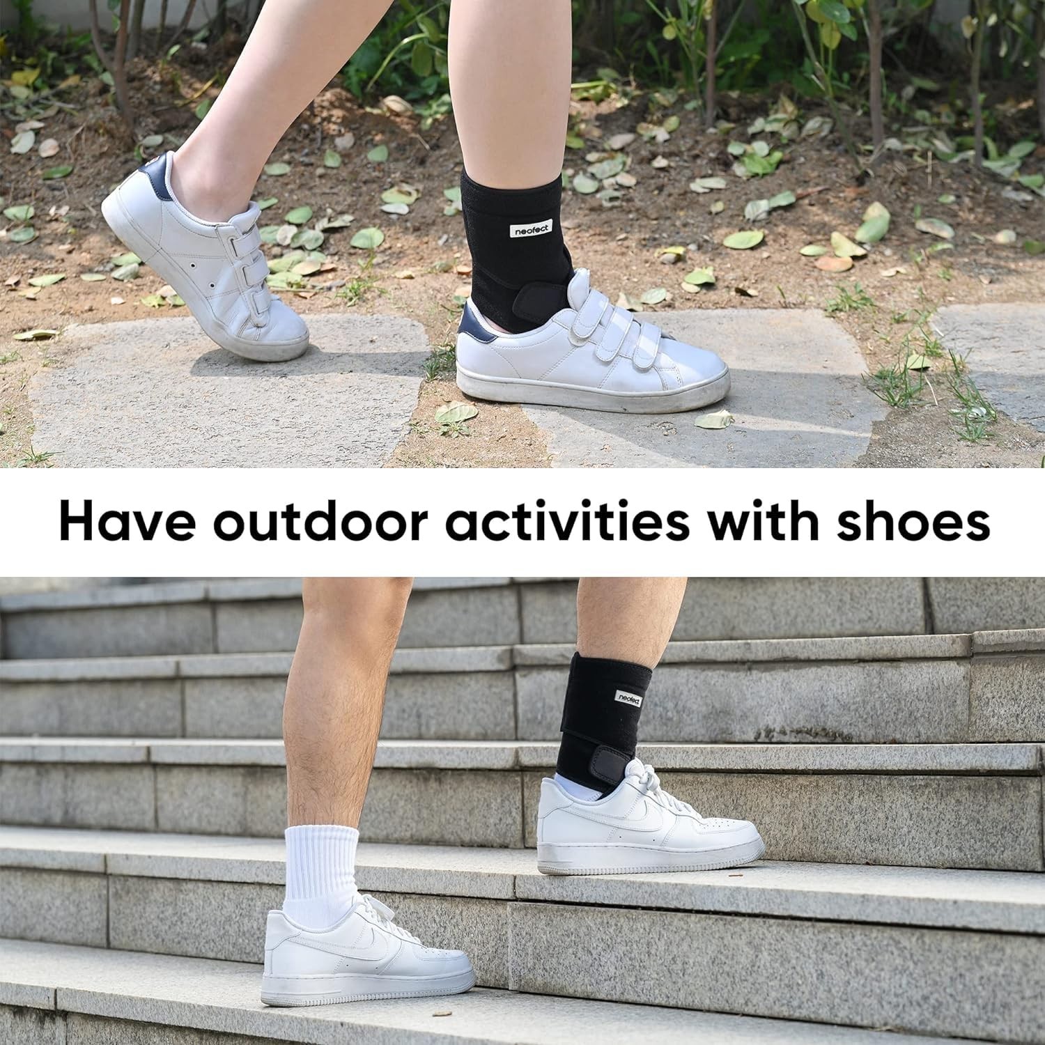 Comfortable Medium/Left Ankle Brace – Adjustable Support for Foot Drop & Walking