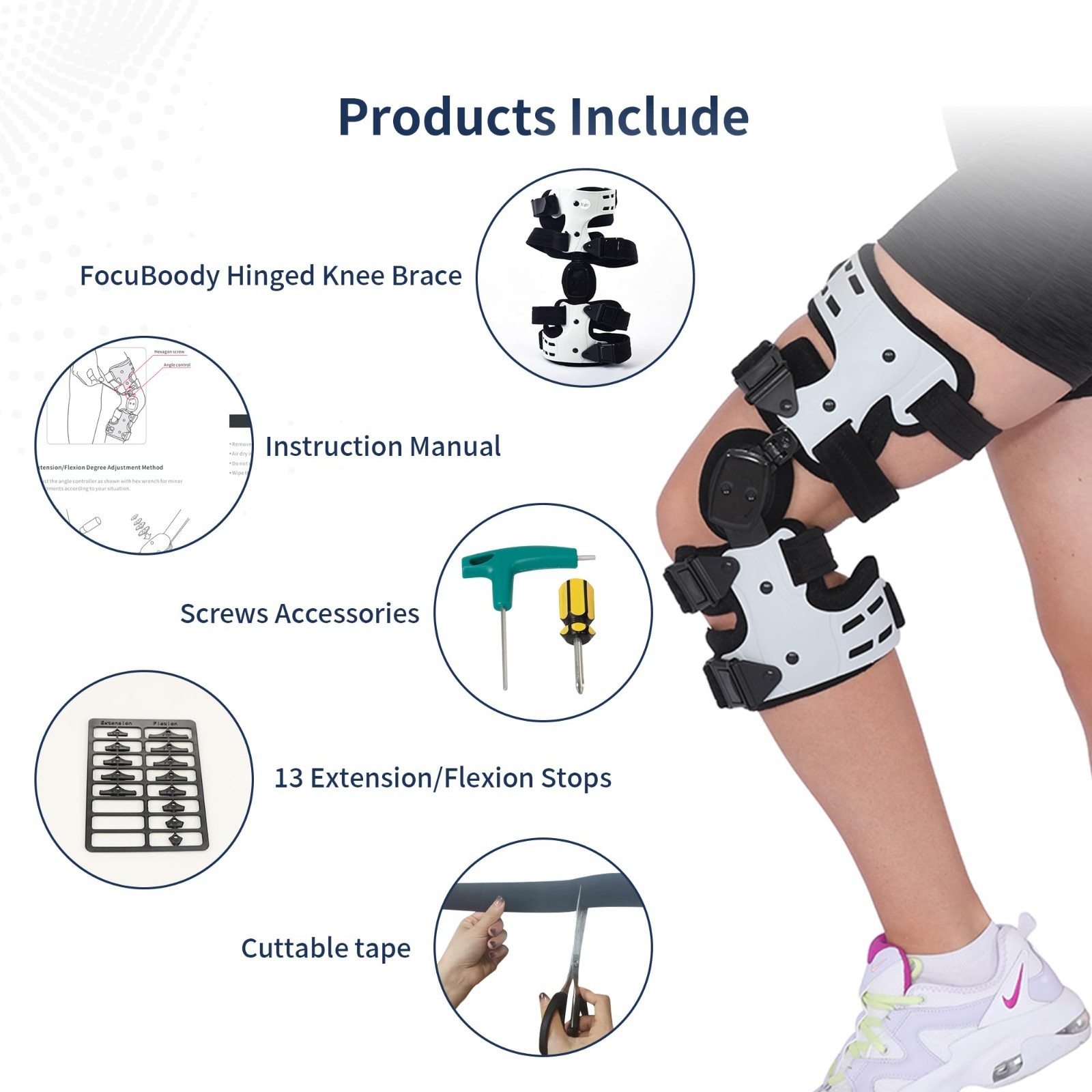 OA Unloader Left Knee Brace Support for Arthritis, Osteo-arthritis Bone on Bone