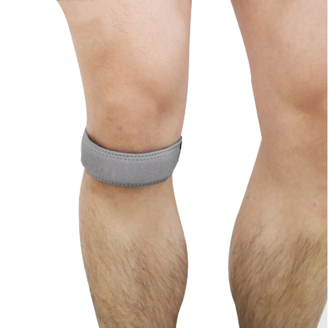 Gray Hook Loop Closure Knee Brace Supporter Patella Sport Damping Protect Band