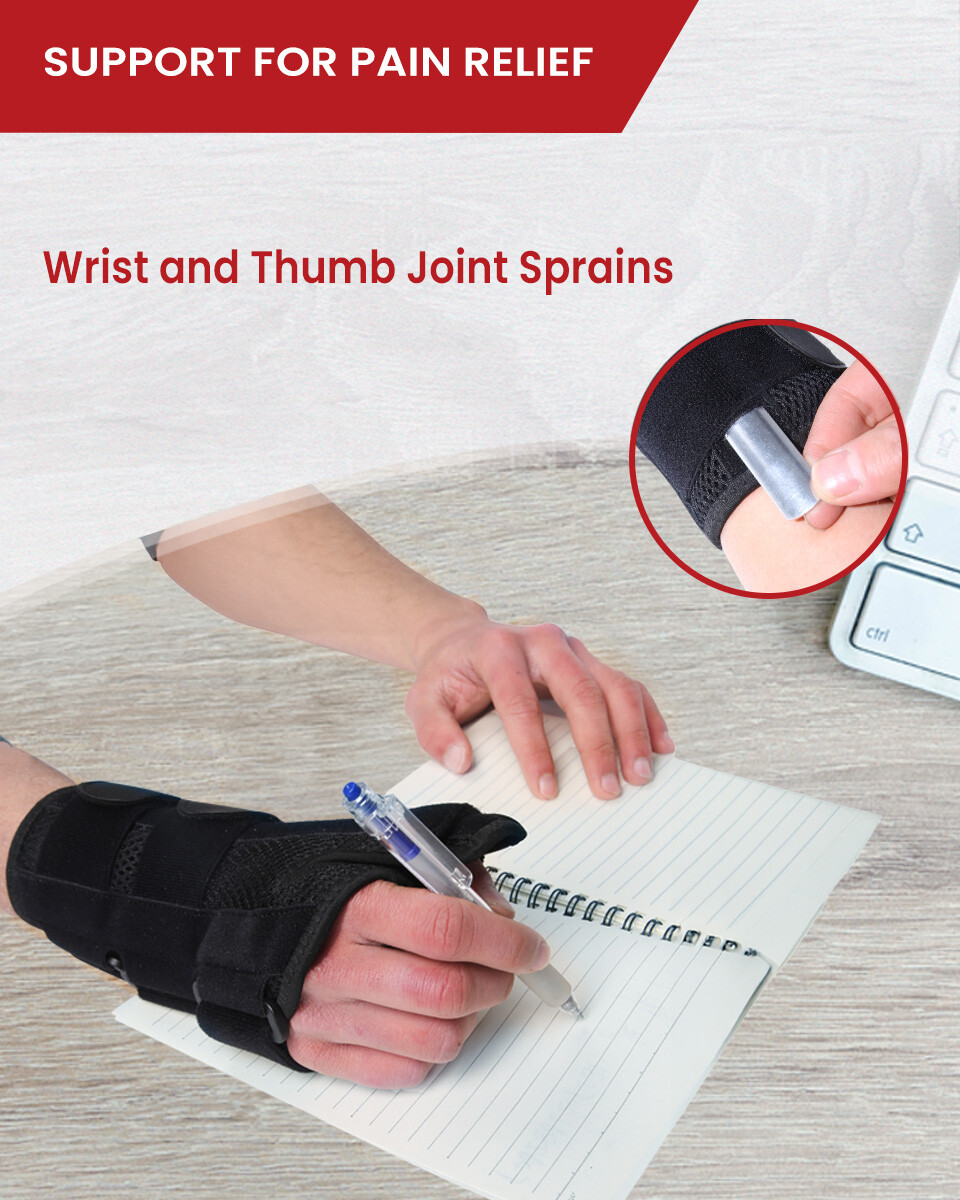Hurmoya Wrist Brace for Carpal Tunnel Night Sleep Support with Adjustable Splint