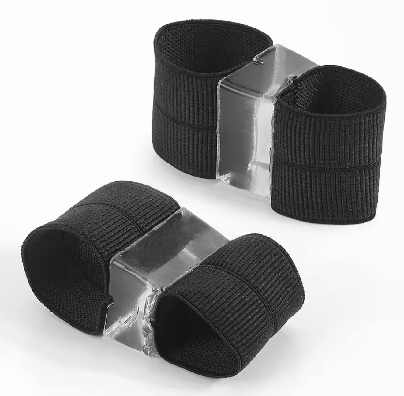 2Pcs – Two-Hole Toe Corrector Splitter Adjustable Stretchy Gel Elastic One Size