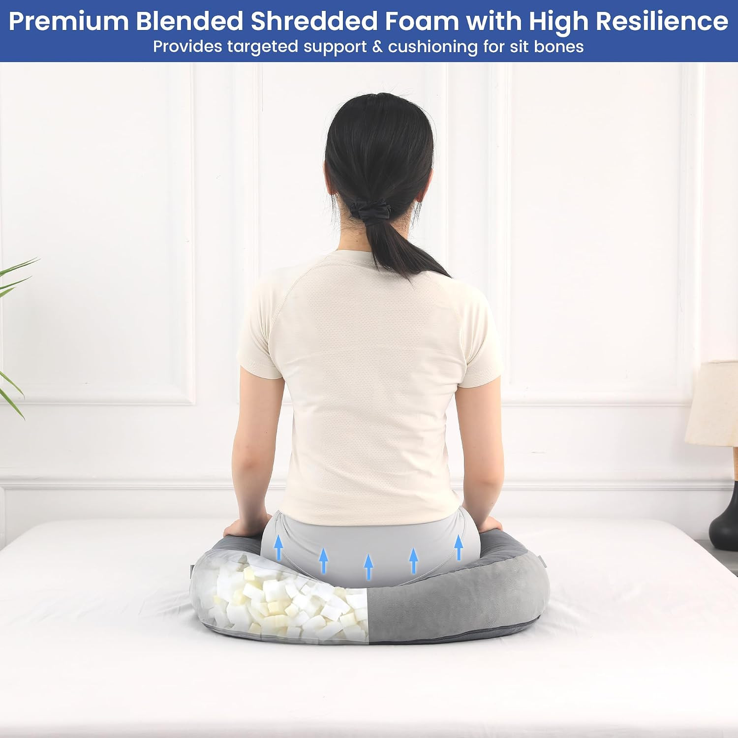 Adjustable BBL Pillow after Surgery with Lumbar Support, Brazilian Butt Lift Pil