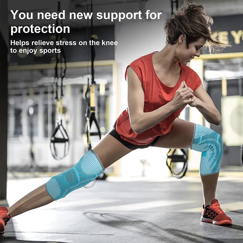 1Pcs Professional Knee Brace Compression Knee Sleeve with Patella