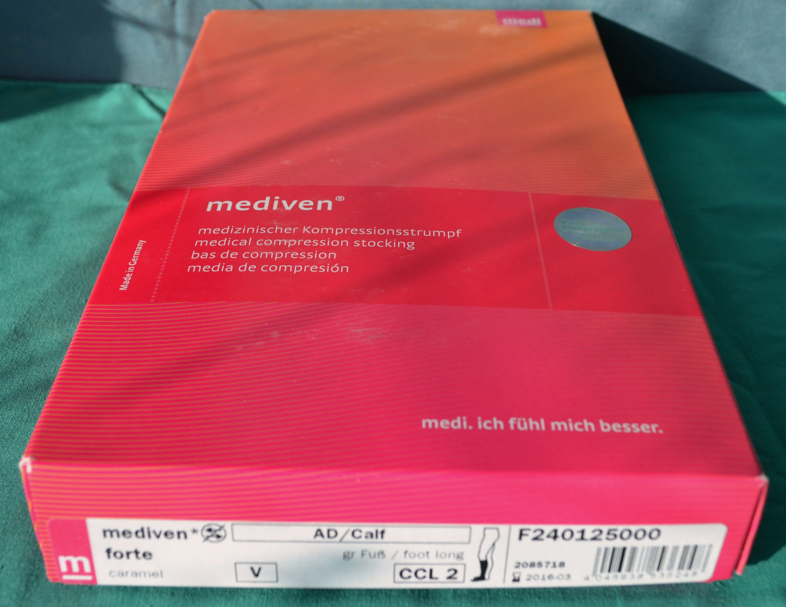 Mediven Compression Stocking Forte Caramel V AD/Calf CCL 2 AD cB 26-30