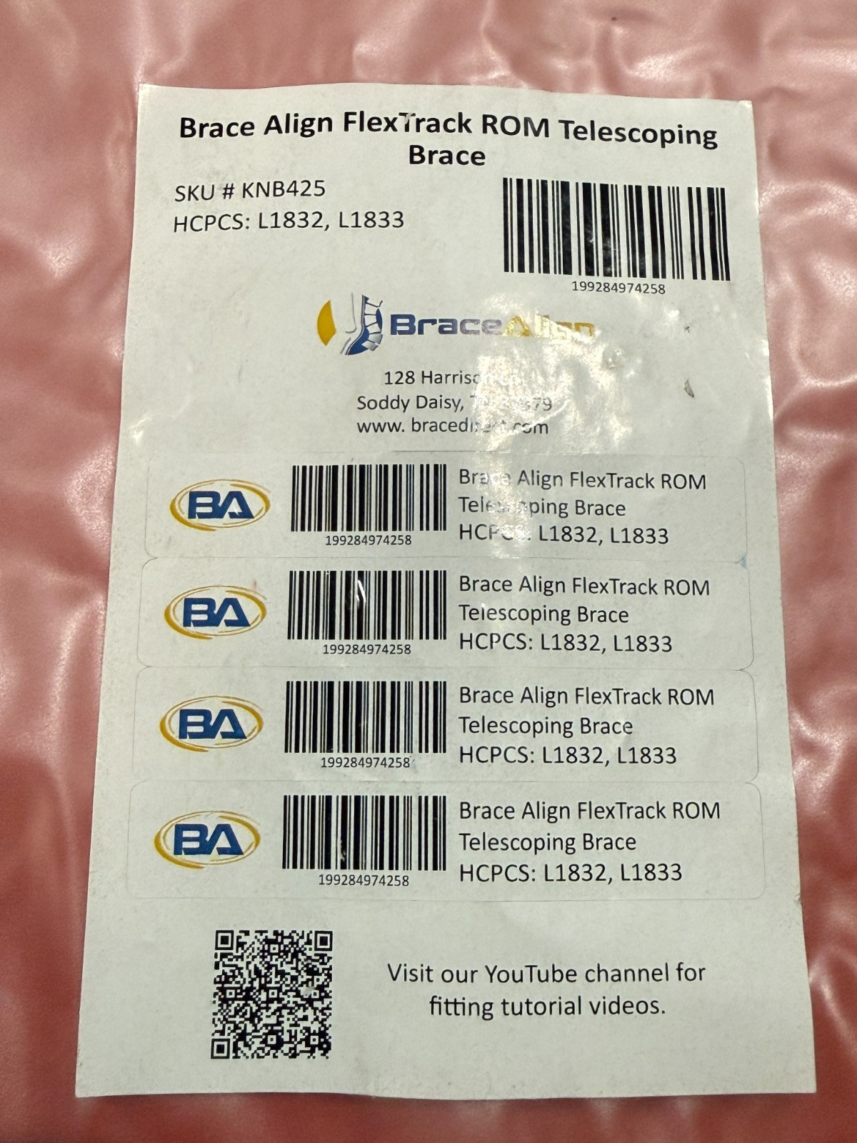 Brace Align FlexTrack ROM Telescoping Hinged Knee Brace – Adjustable Support NEW