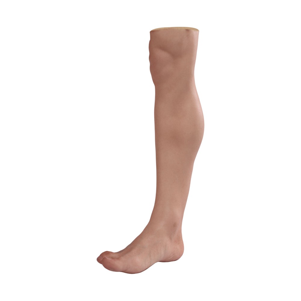 Silicone Prosthetic Leg Cover Foot Sleeve Realistic Lifelike Skin