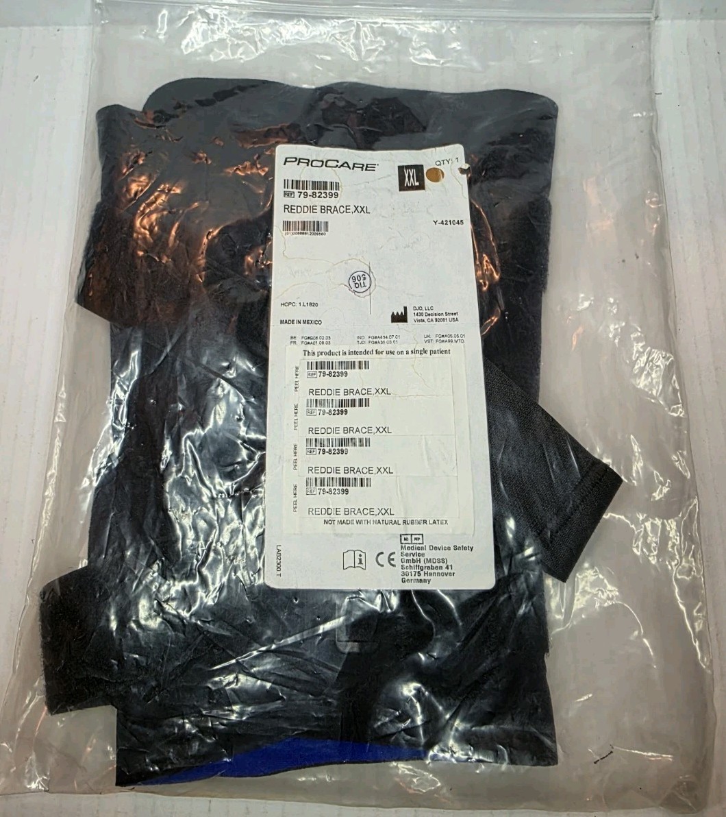 Procare Reddie Brace Hinged Neoprene Knee Support Brace XXL Model 79-82399 New