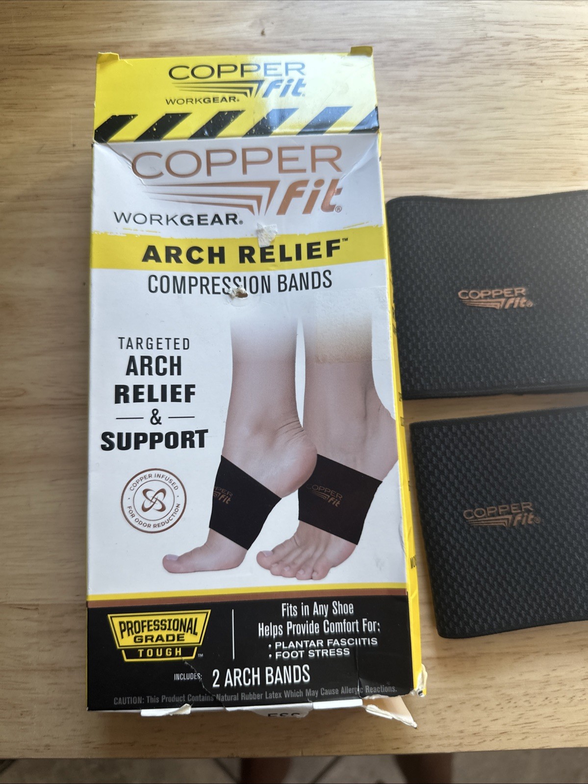 Copper Fit Health Unisex Arch Relief Compression Bands for Plantar Fasciitis