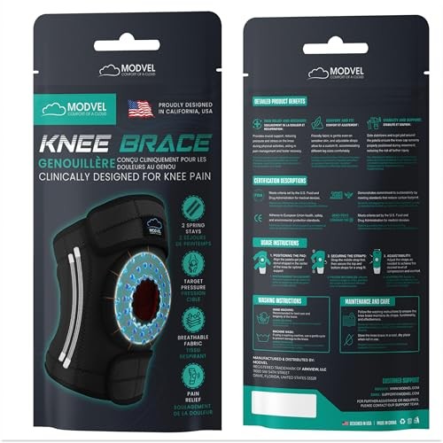 ELITE Knee Brace for Men & Women – Patella Gel Pads Small/Medium A Skin / Nude