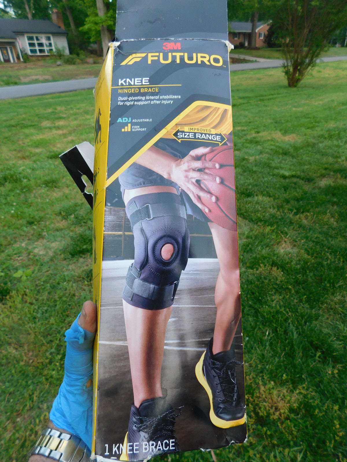 3M Futuro Knee Hinged Brace Adjustable Firm Support 48579