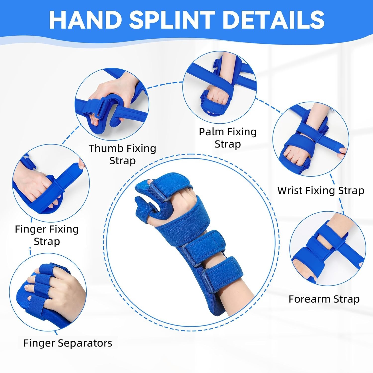 Resting Hand Splint, Stroke Hand Therapy Equipment for Stroke Recovery Patien…