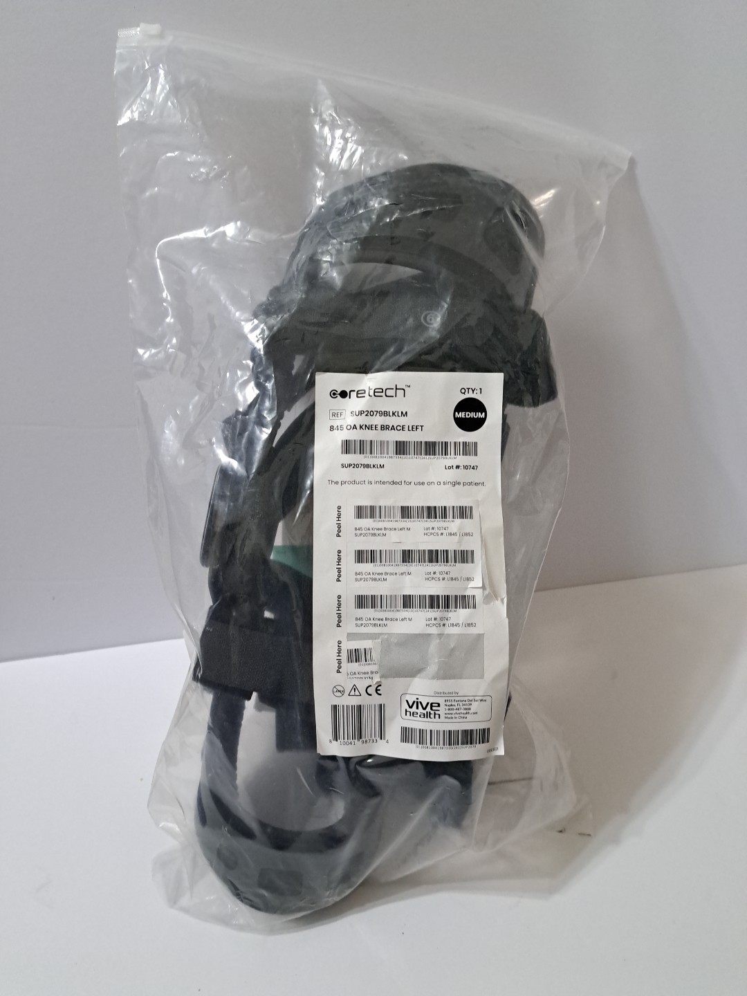 Coretech 845 OA Knee Brace Right Knee Medium Size Left
