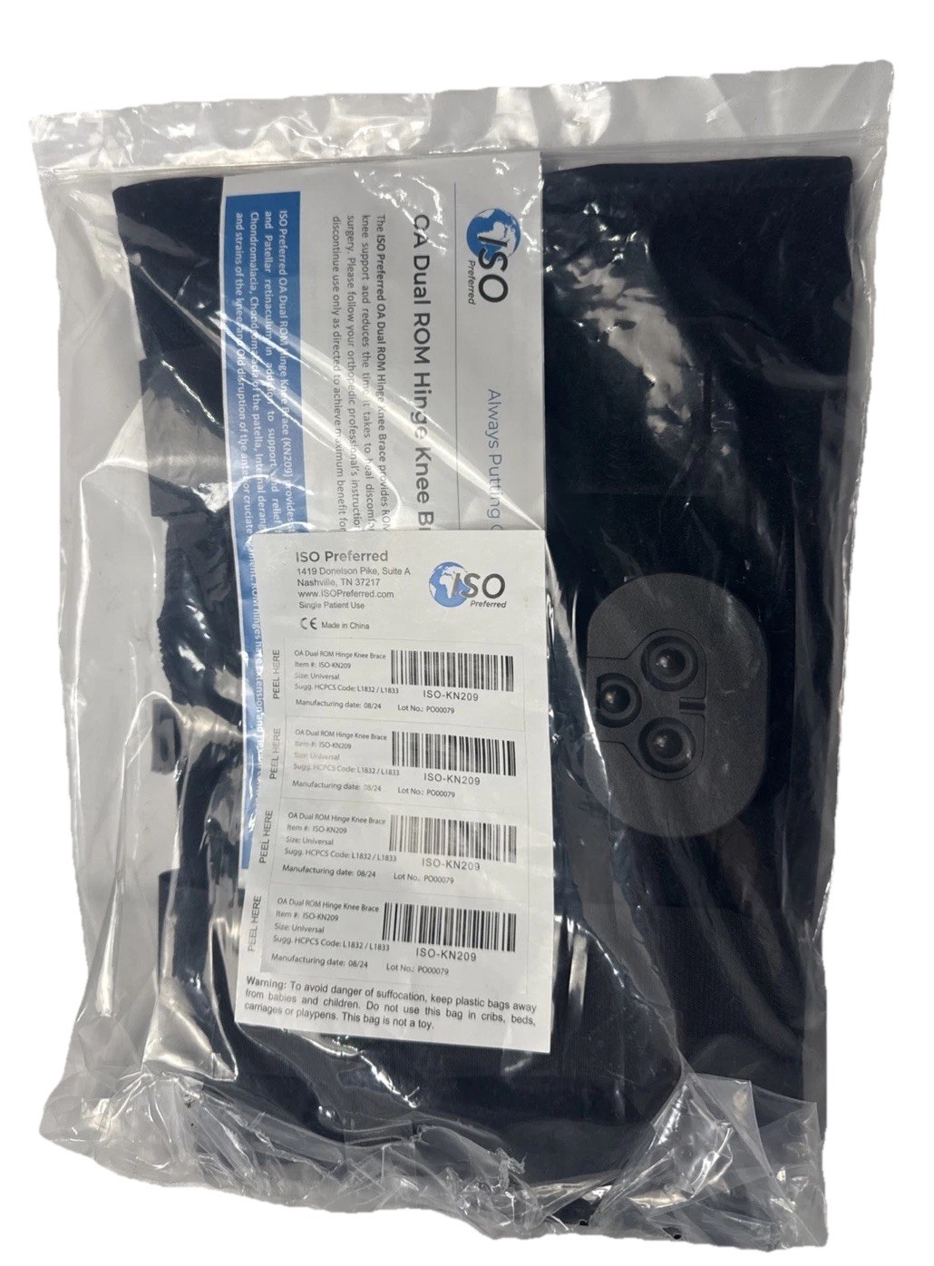 [ISO Preferred] OA Dual ROM Hinge Knee Brace ISO-KN209 Size Universal NEW