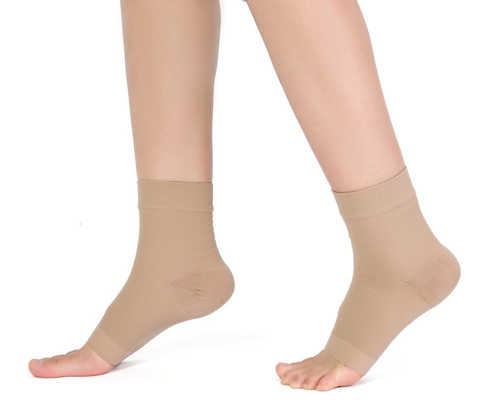Ankle Sleeve Compression Support Arch Heel PLANTAR FASCIITIS Foot Pain Sock Lot