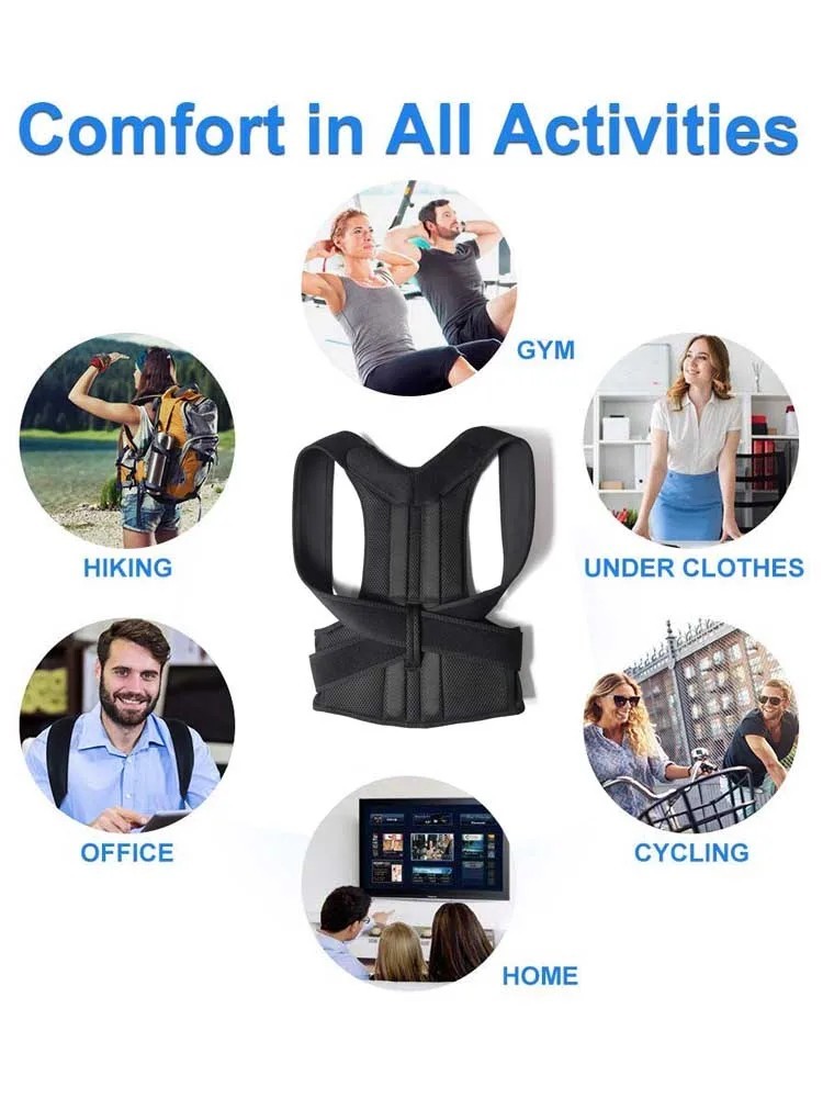 Posture Corrector Back Brace Adjustable Clavicle Support Men Women Gym Body Gift