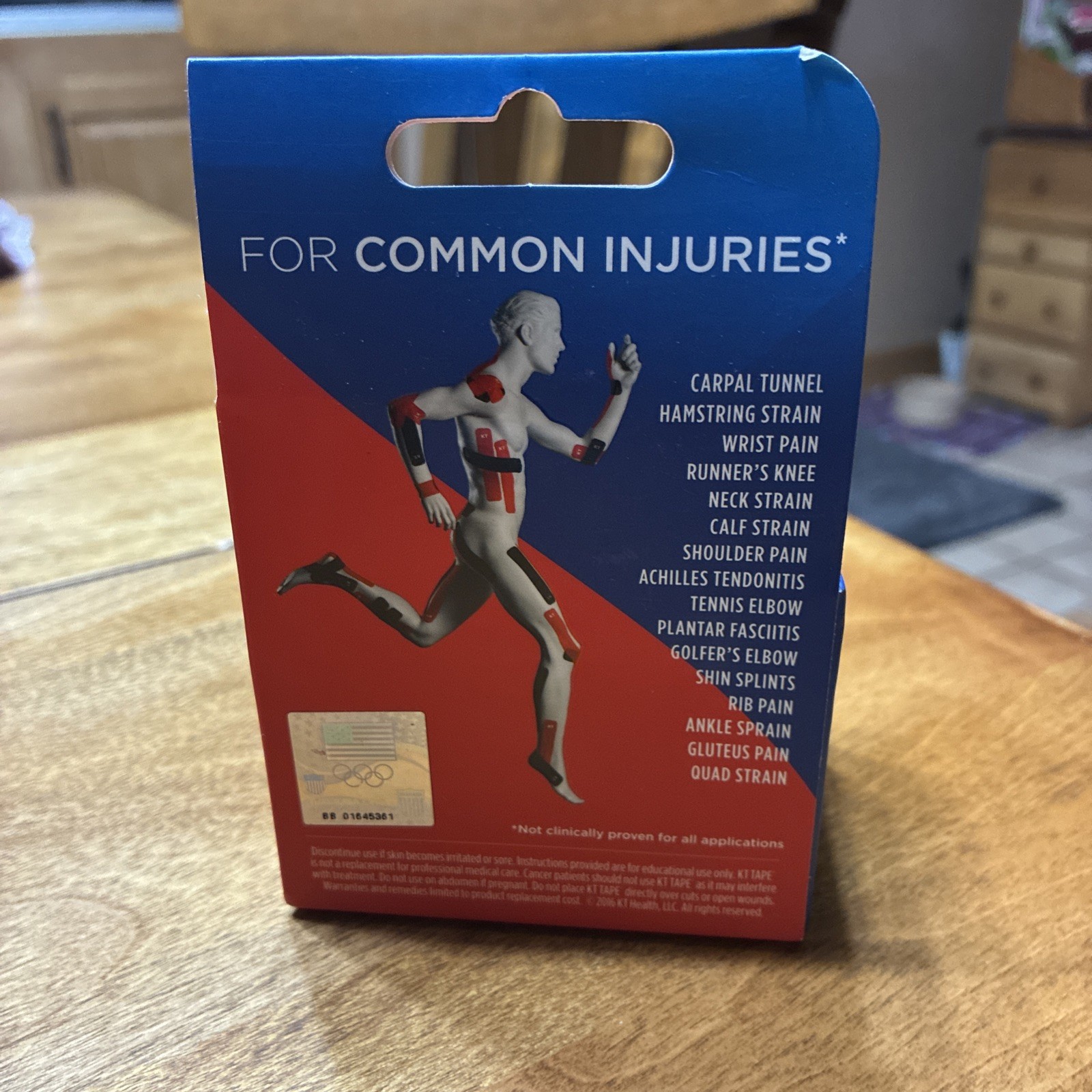 KT Tape Pro Kinesiology Therapeutic Tape USA Blue 20 Pro Strips, 2″x10″ Strips