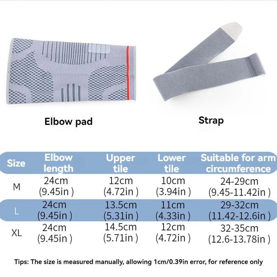 1Pcs Elbow Pads Silicone Compression Elbow Protection Sports Injuries 3D Knit