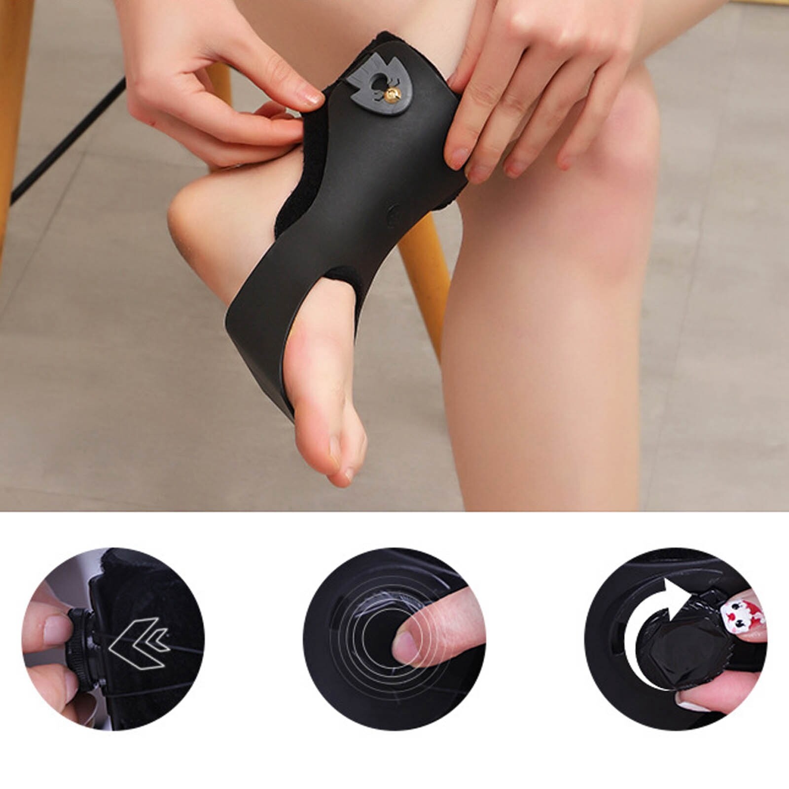 Adjustable Foot Drop Orthosis AFO Ankle Brace Orthosis Splint Improved Gait