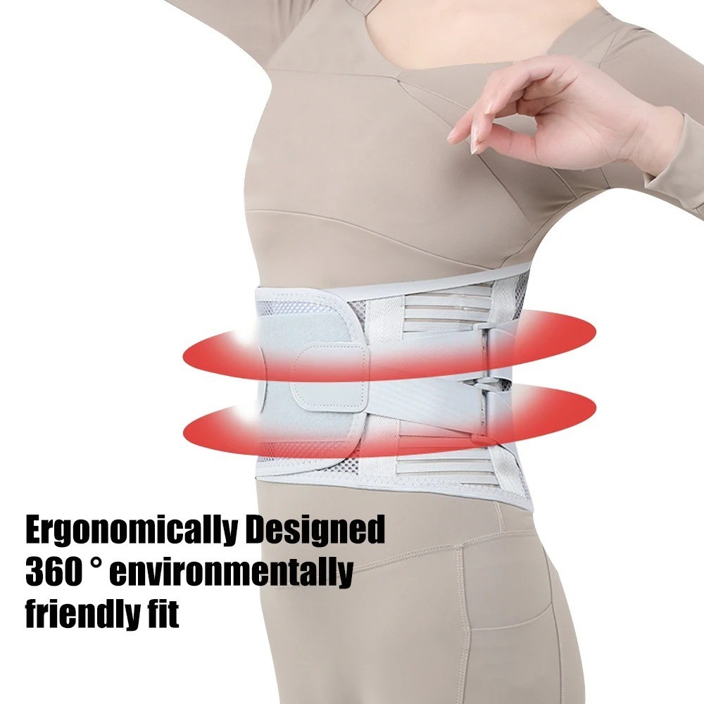 Adjustable Lower Back Brace Lumbar Support Waist Belt For Men Women Pain Relief