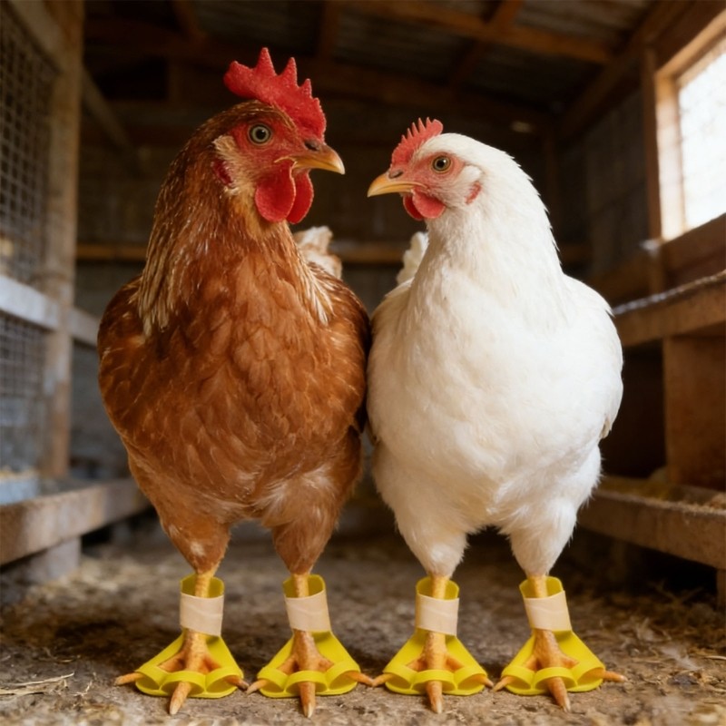Pack of 4 Ventilated Chicken Leg Splints for Injury Amendment Modifiable Belts