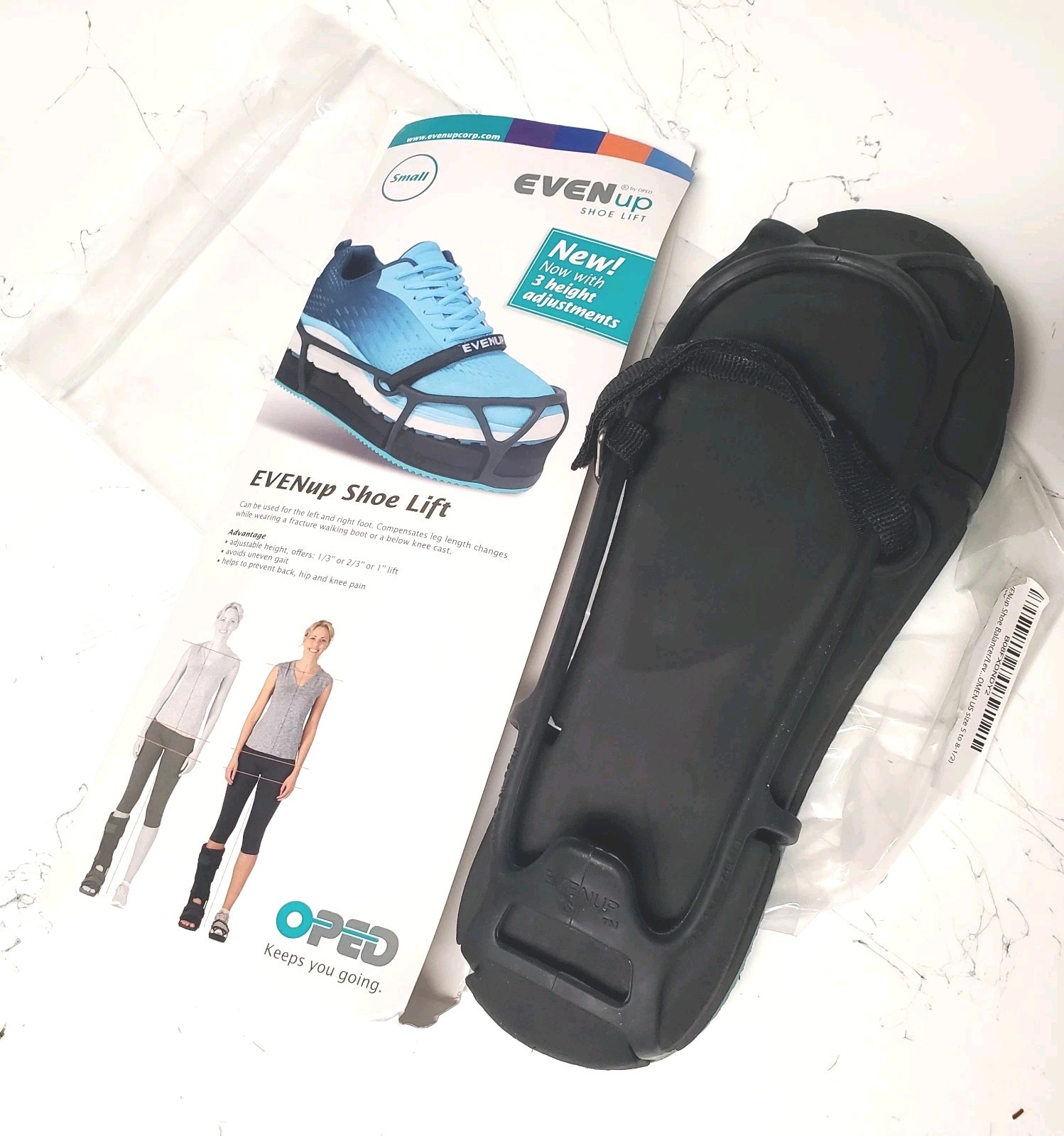 EVENup Shoe Lift Balancer Small Adjustable Orthopedic Walking Boot Leveler New