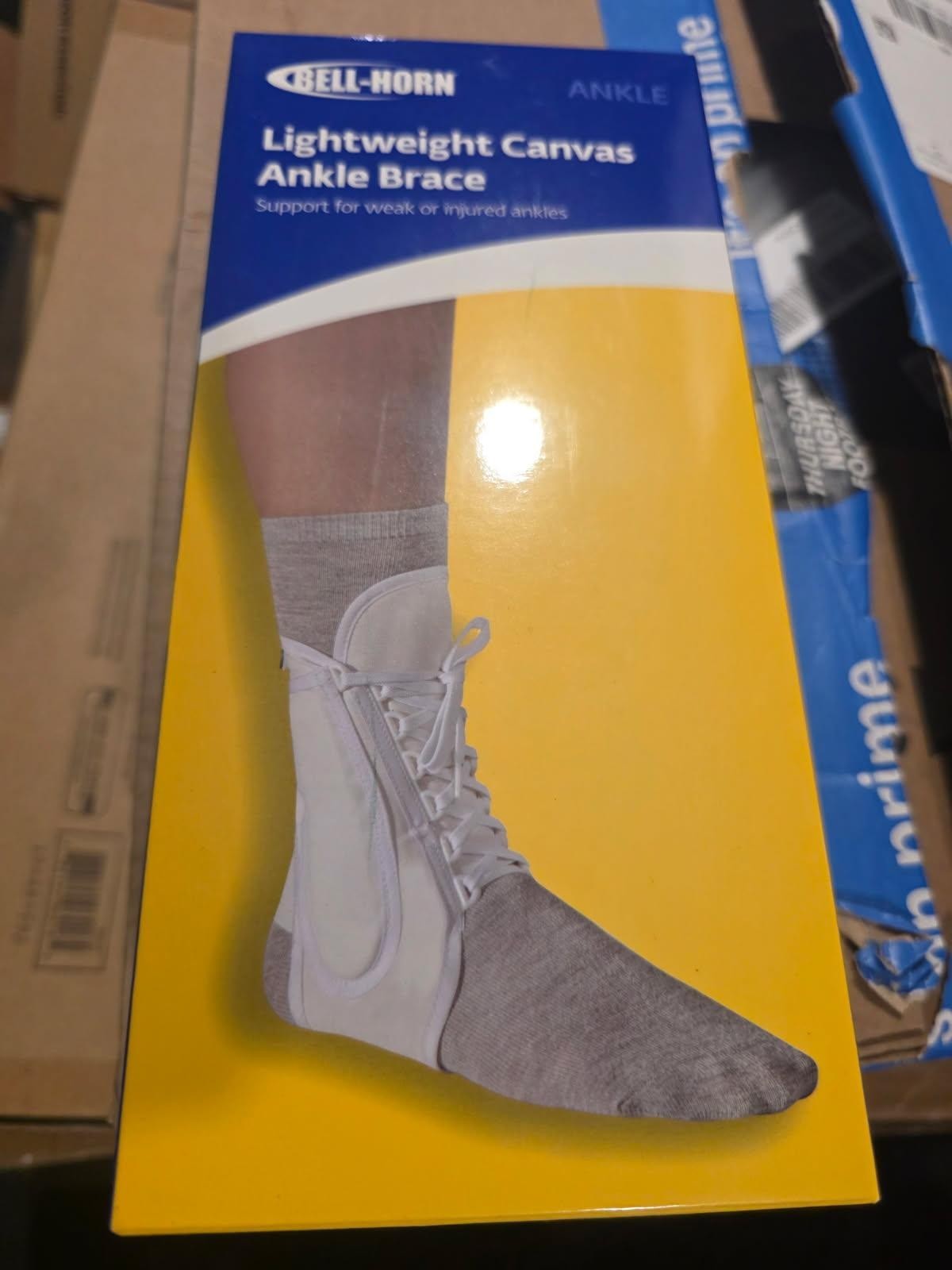 Bellhorn Light Weight Canvas Ankle Brace Size Medium