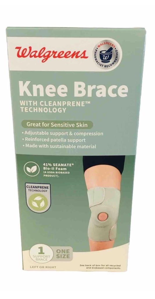 (2) Knee Brace With CLEANPRENE TECHNOLOGY 41% SEAMATE One Size Left or Right !!