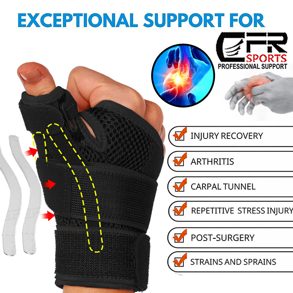 Left Right Thumb Wrist Support Brace Splint Carpal Tunnel Sprain Arthritis Sport