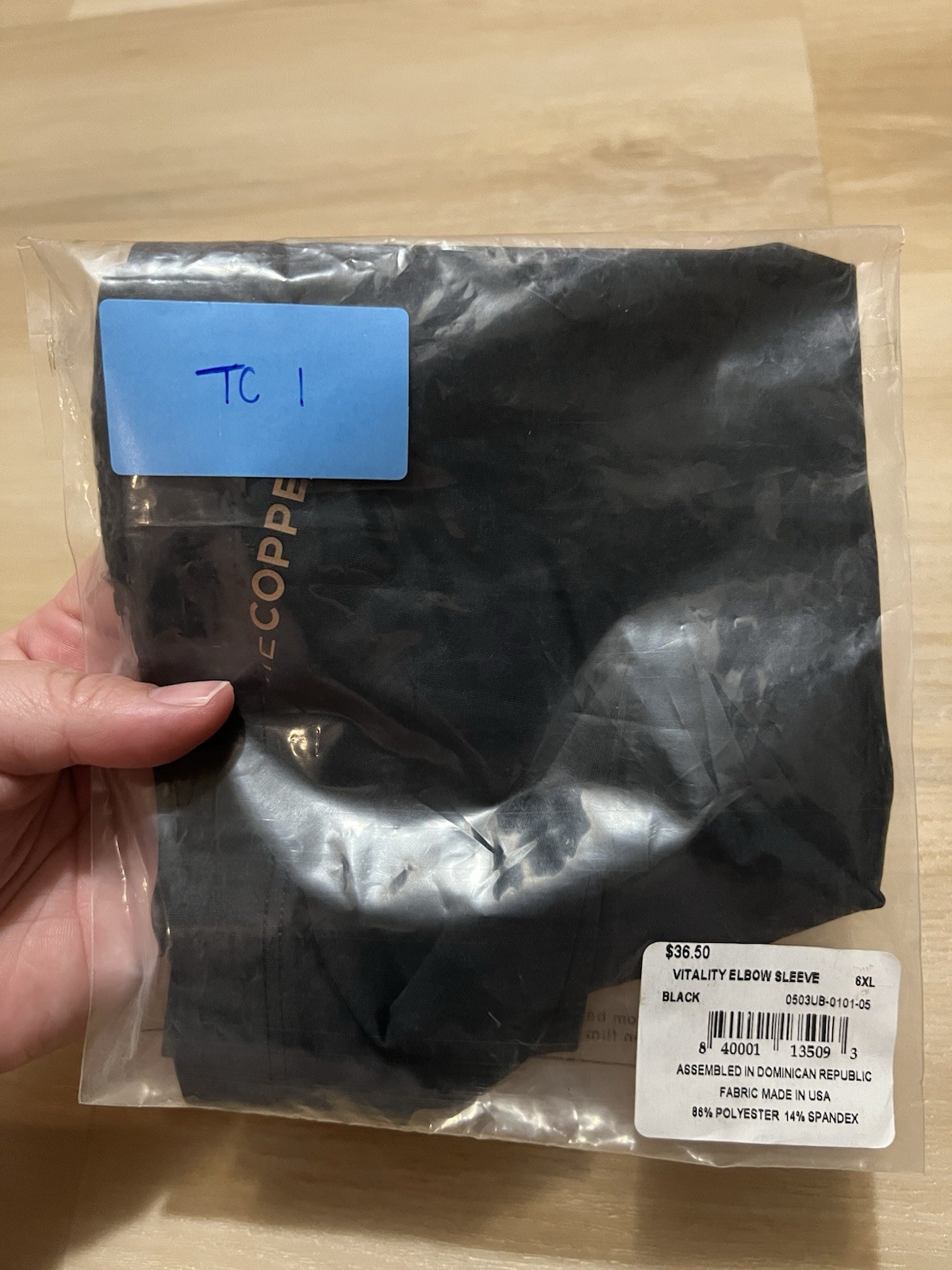 Tommie Copper Vitality Elbow Compression Sleeve Black size 6XL New