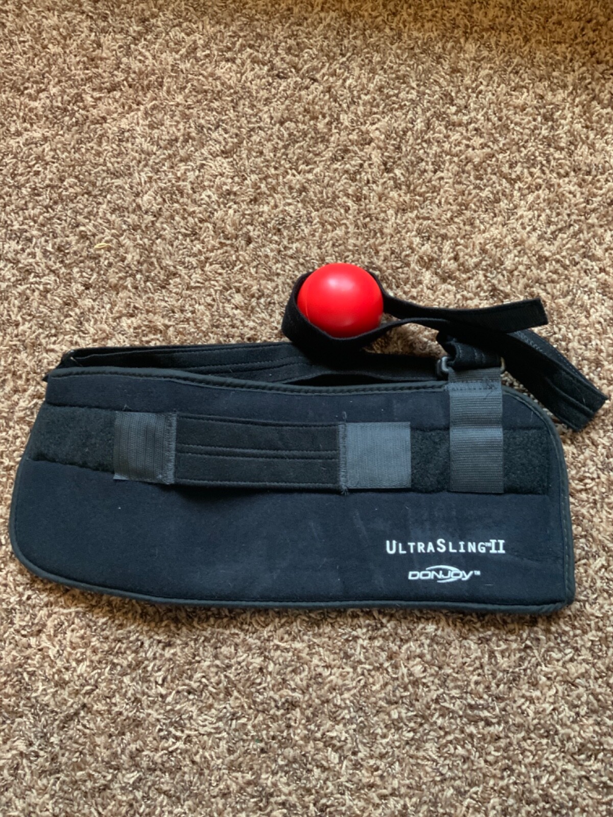 Donjoy Ultrasling II Black, w/ Exercise Ball, Large