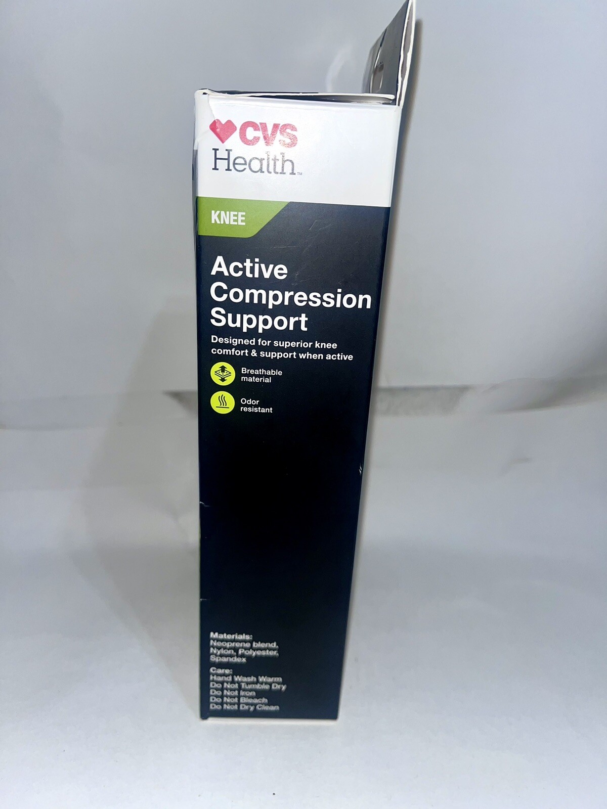 CVS Health Active Compression Knee Support Breathable Material Size SM