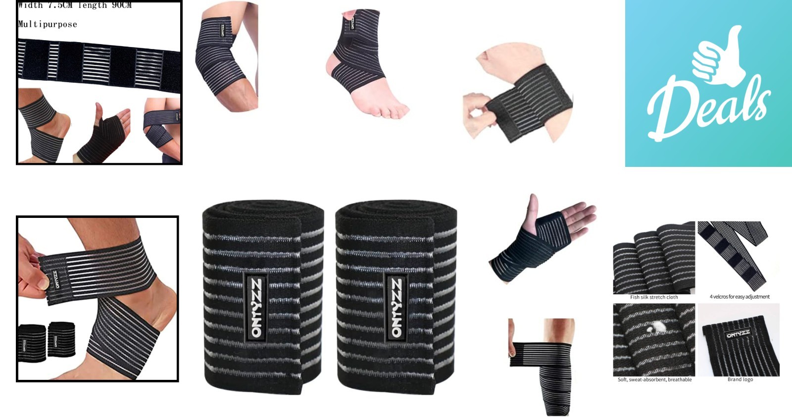 Versatile Athletic Compression Wraps – Soft Tissue Support for Active Lifestyles