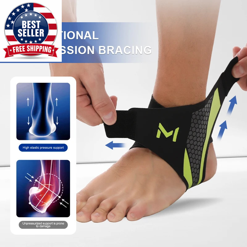 1Pc Cooper Ankle Support Compression Foot Sleeves for Men and Women Bracer Ankle