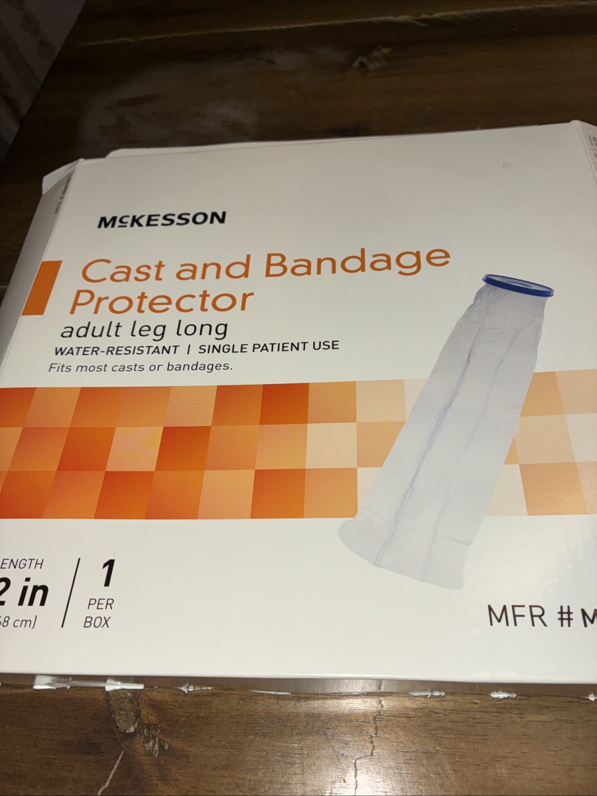 New In Box McKesson Leg Cast Cover 42 Inch Vinyl MM98817 1 Ct