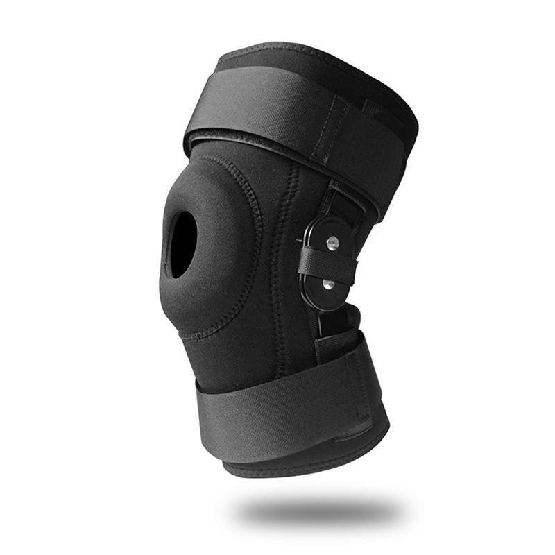 Adjustable Open Patella Hinged Knee Brace Compression Support Pain Relief Wraps