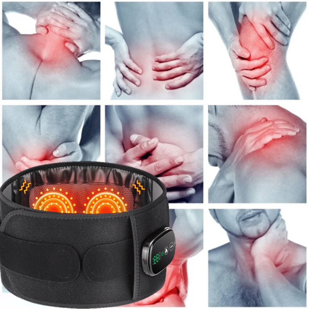 Cordless Electric Heating Pad for Full Body,with Red Light and Vibrating Massage
