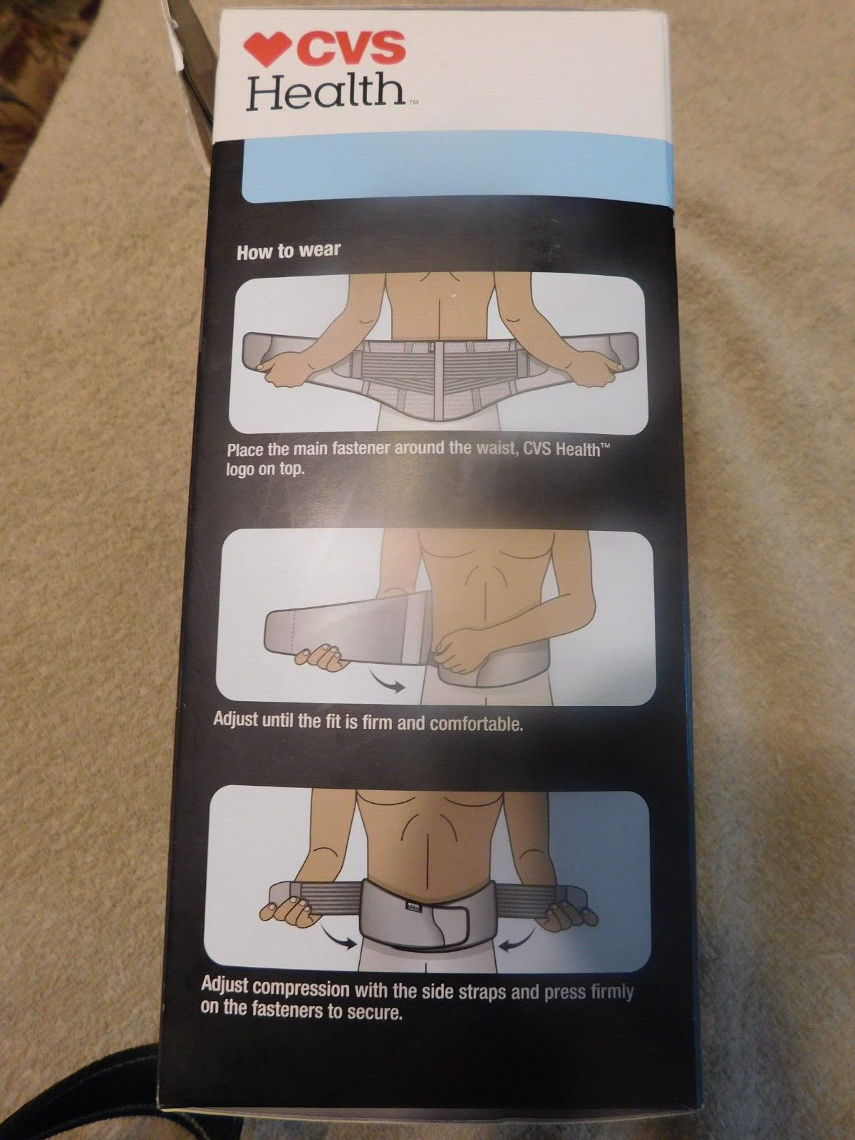 DELUXE STABILIZING SUPPORT FOR BACK, NIB, SM/MED, FIRM SUPPORT