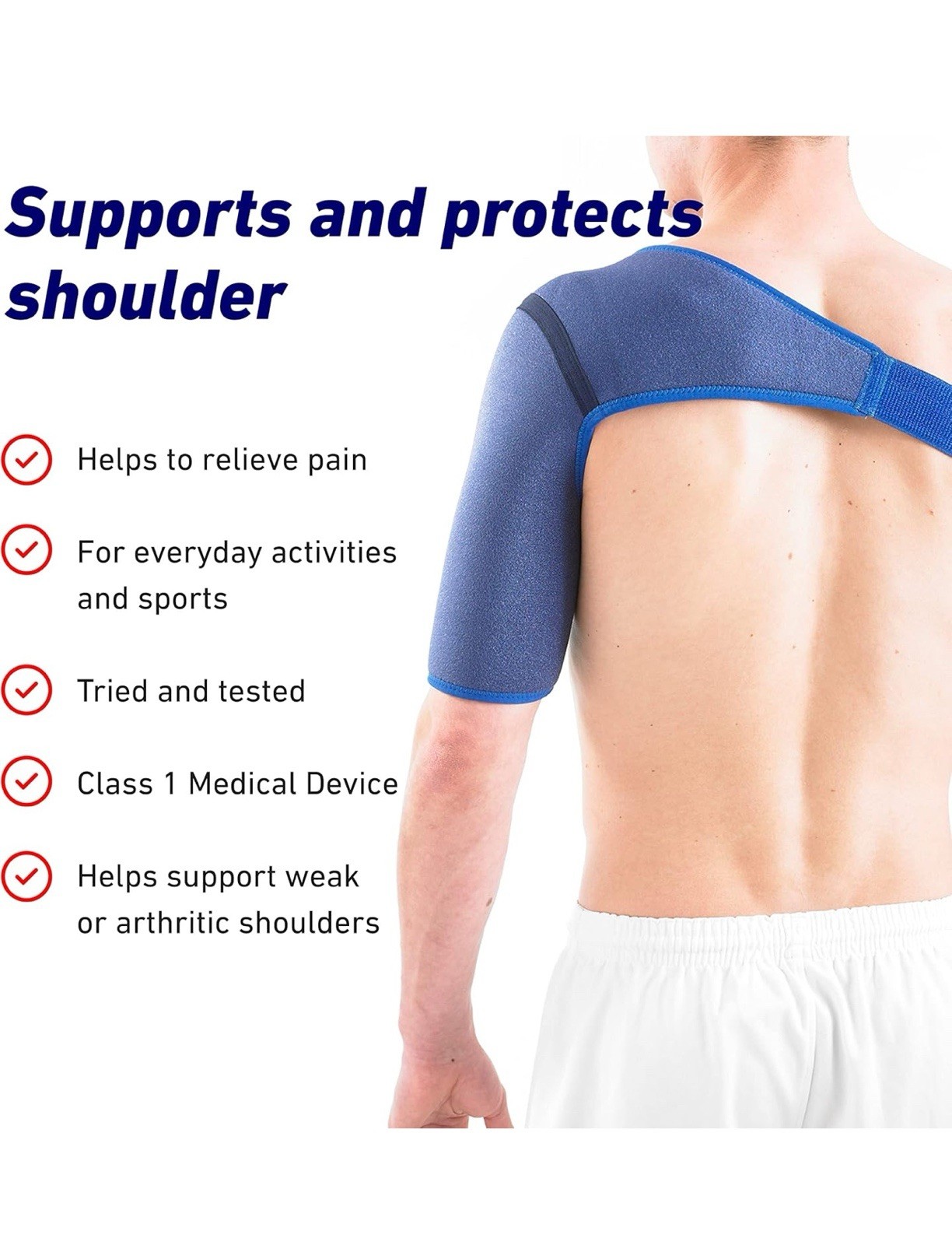 Neo G Shoulder Support Brace #896 Universal Fits Right or Left Arm