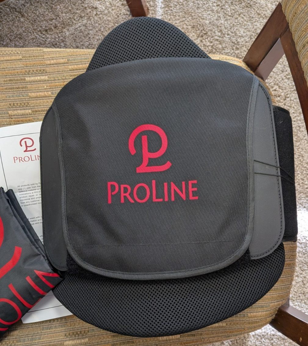 New ProLine Innovations Back Brace Support With Bag Universal Resizable