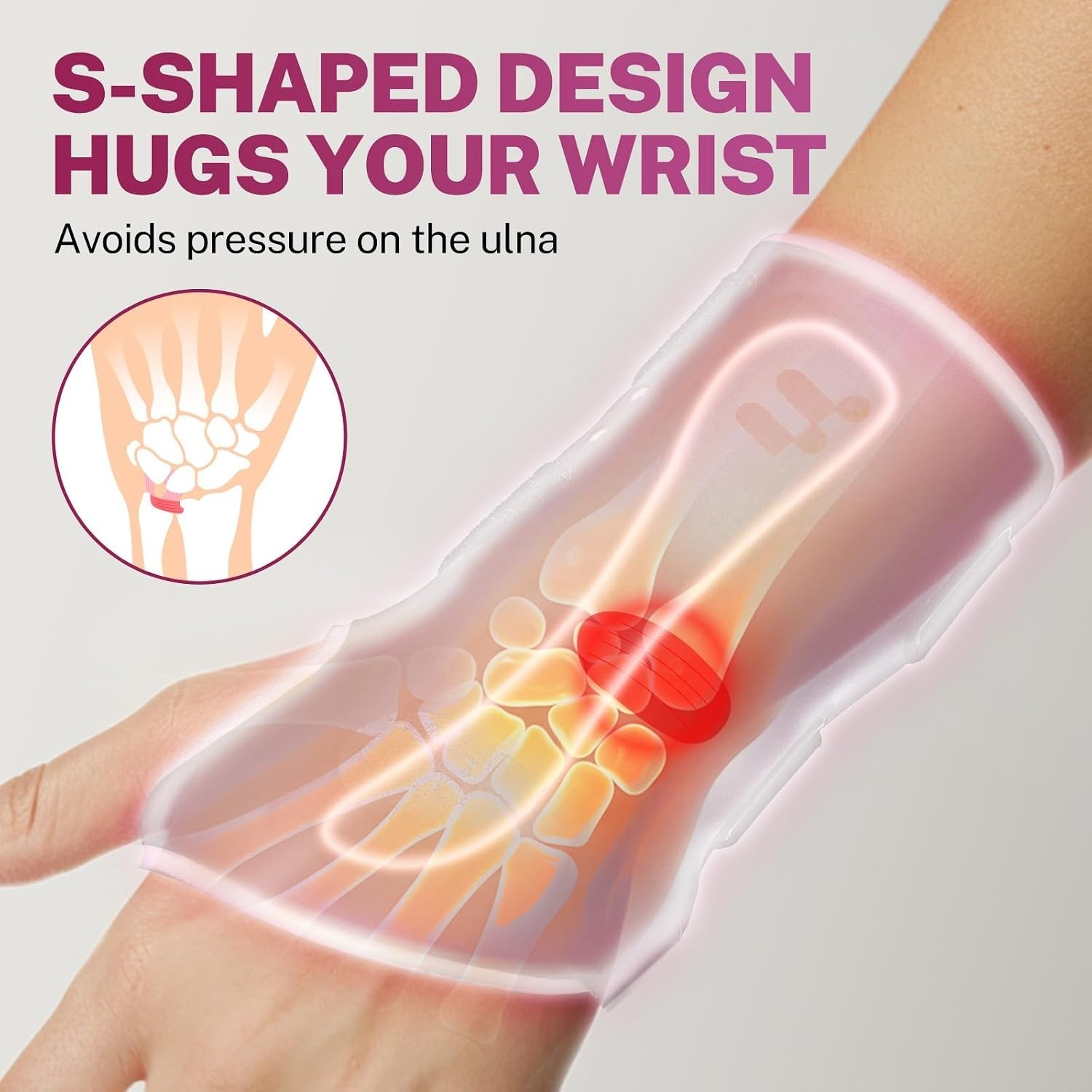 Ultra Thin Carpal Tunnel Wrist Brace, Breathable Yoga Fabric with S-Splints f…