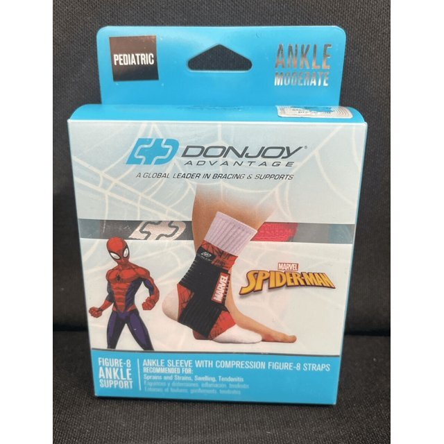 3-DONJOY ADVANTAGE Moderate Figure – 8 ANKLE SUPPORT Spider-Man Marvel PEDIATRIC