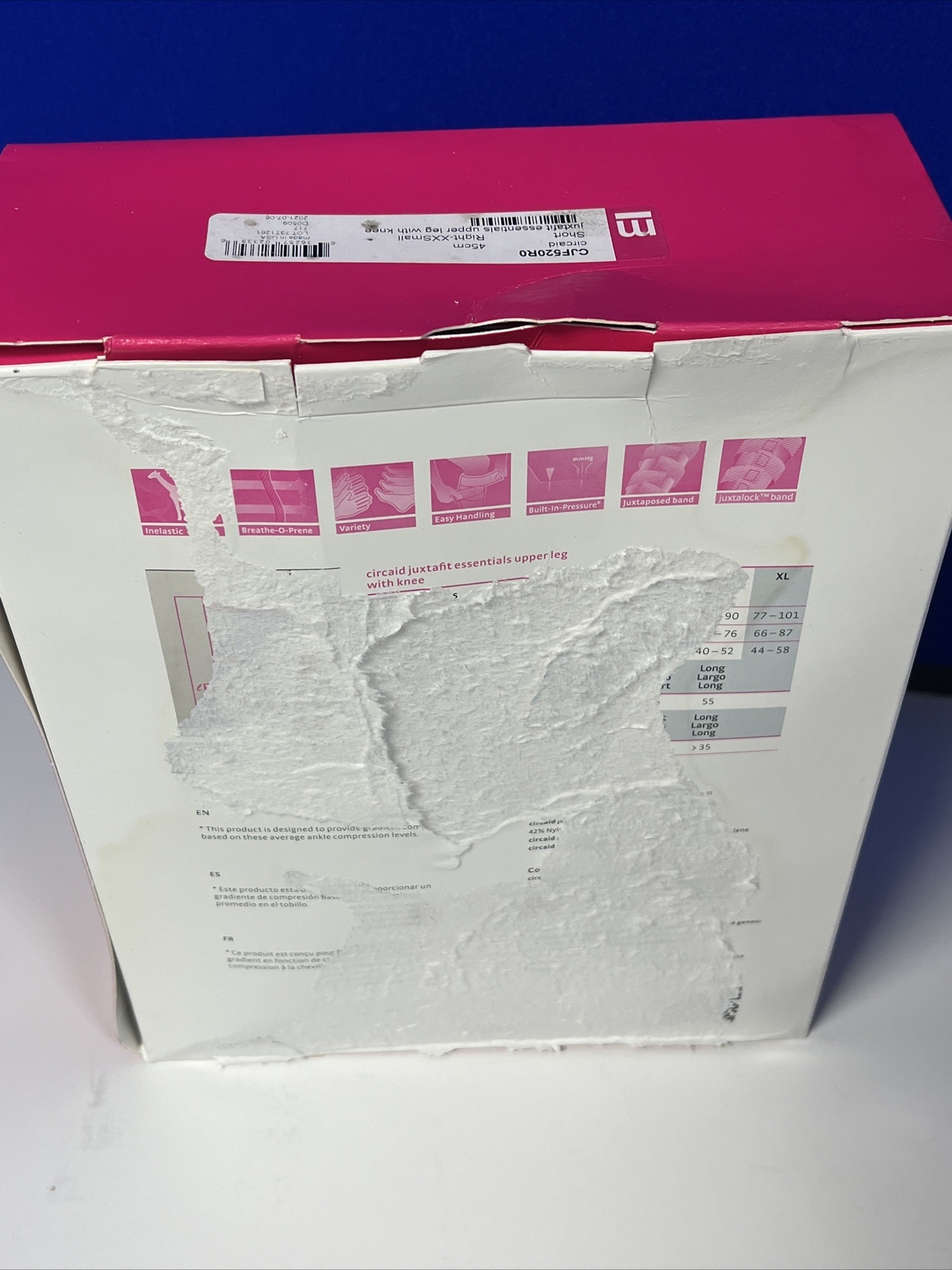 Medi Circaid JuxtaFit Essentials Upper Leg W/Knee RIGHT-XX SMALL 45CM CJF520R0
