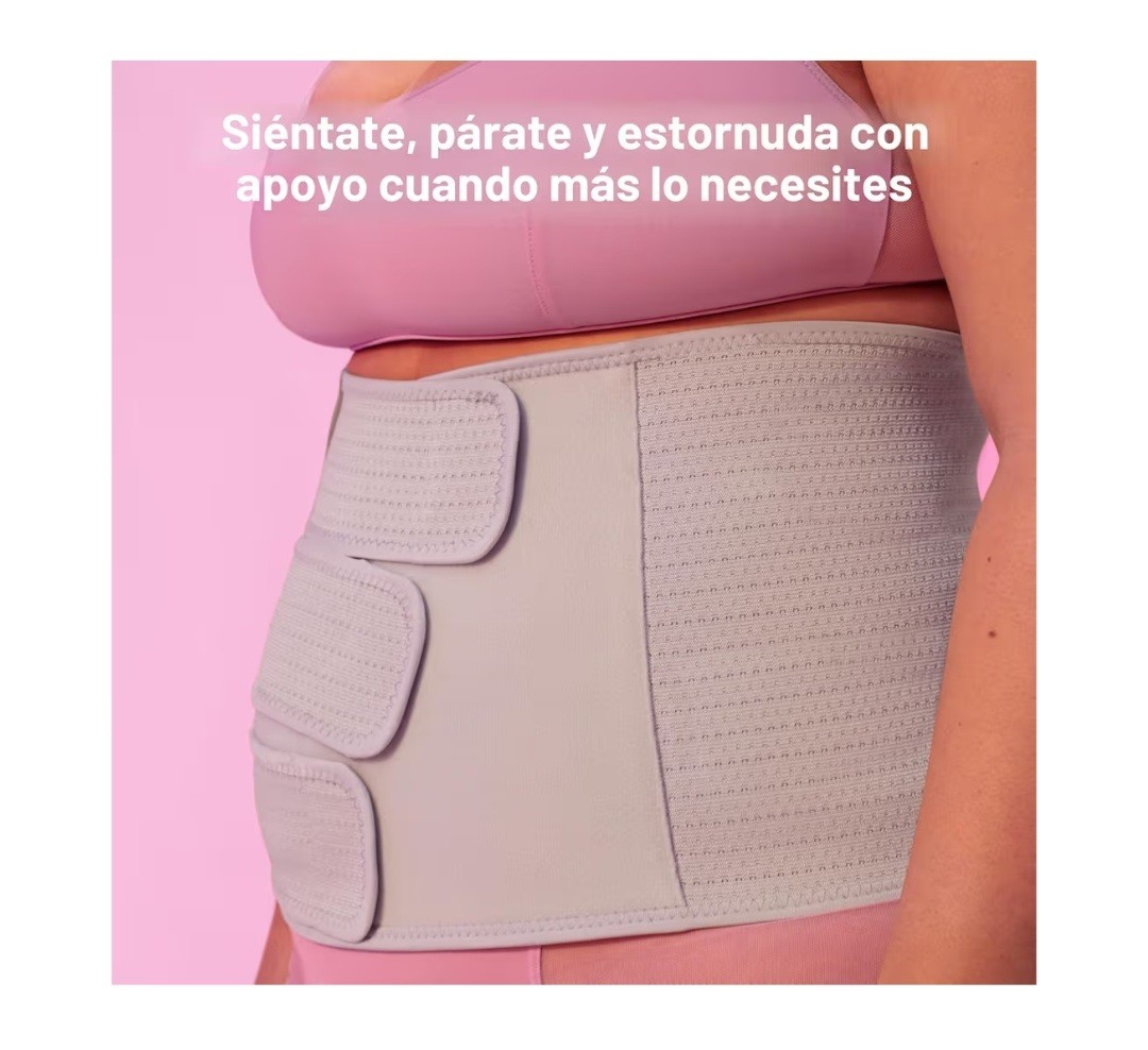 Frida Mom Adjustable Mesh Abdominal Binder Postpartum Recovery Gray