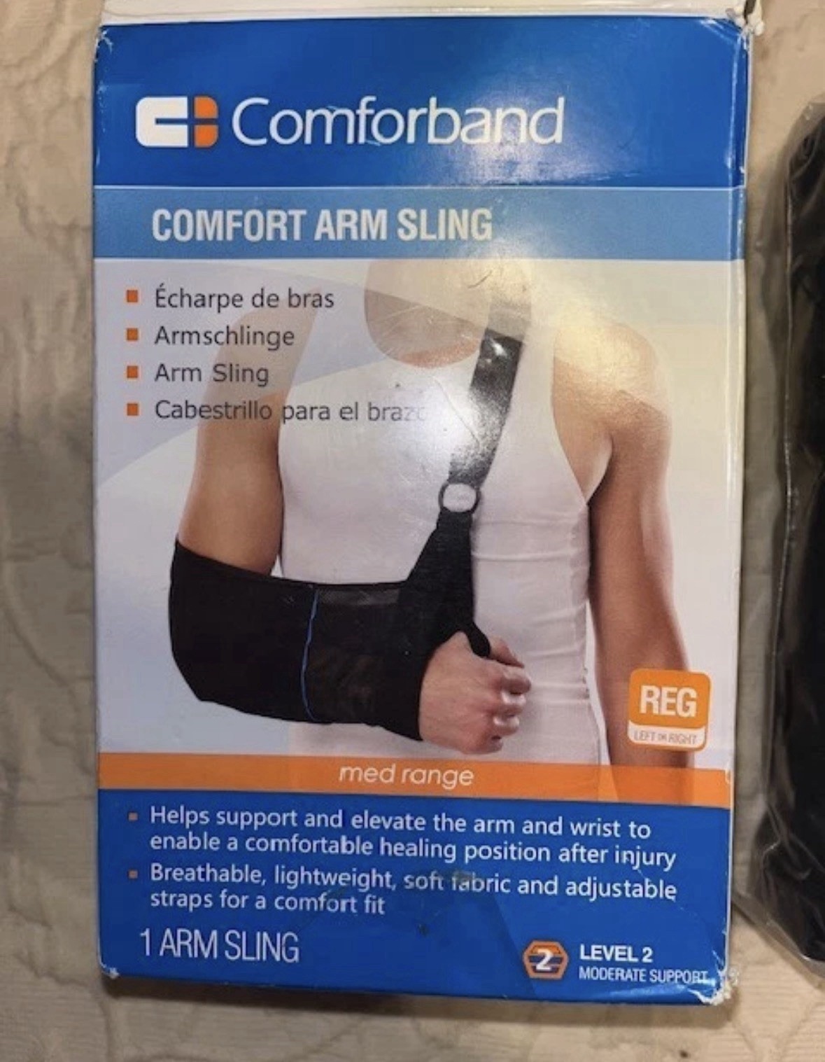 COMFORTBAND COMFORT ARM SLING Left or Right Regular LEVEL 2 SUPPORT NEW No Box