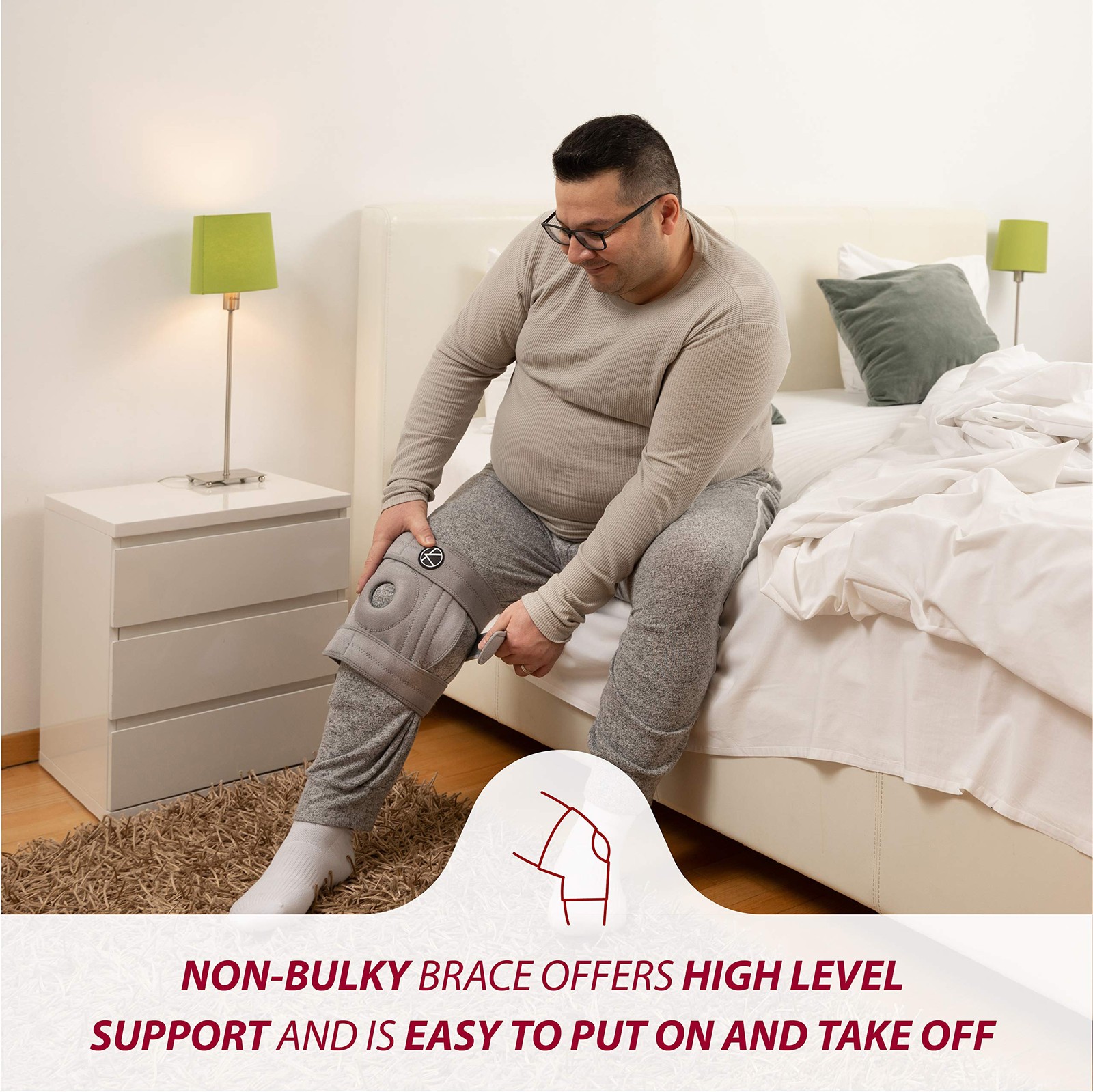 Plus Size Knee Brace for Women Men Plus Size – Adjustable Knee Support Brace…