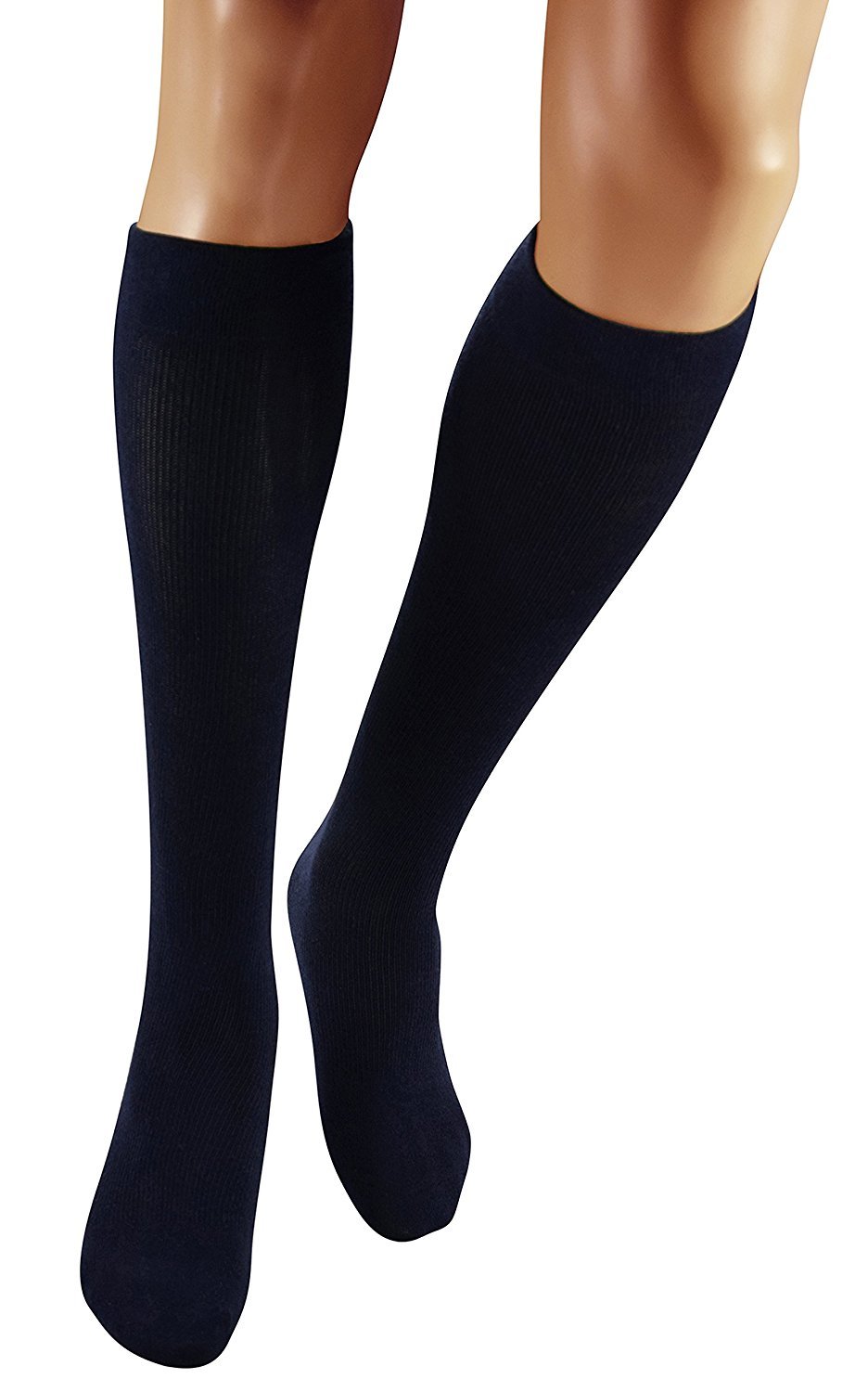 Best Graduated Compression Sock Support Stocking 15-20 mmHg for Men Women Blk