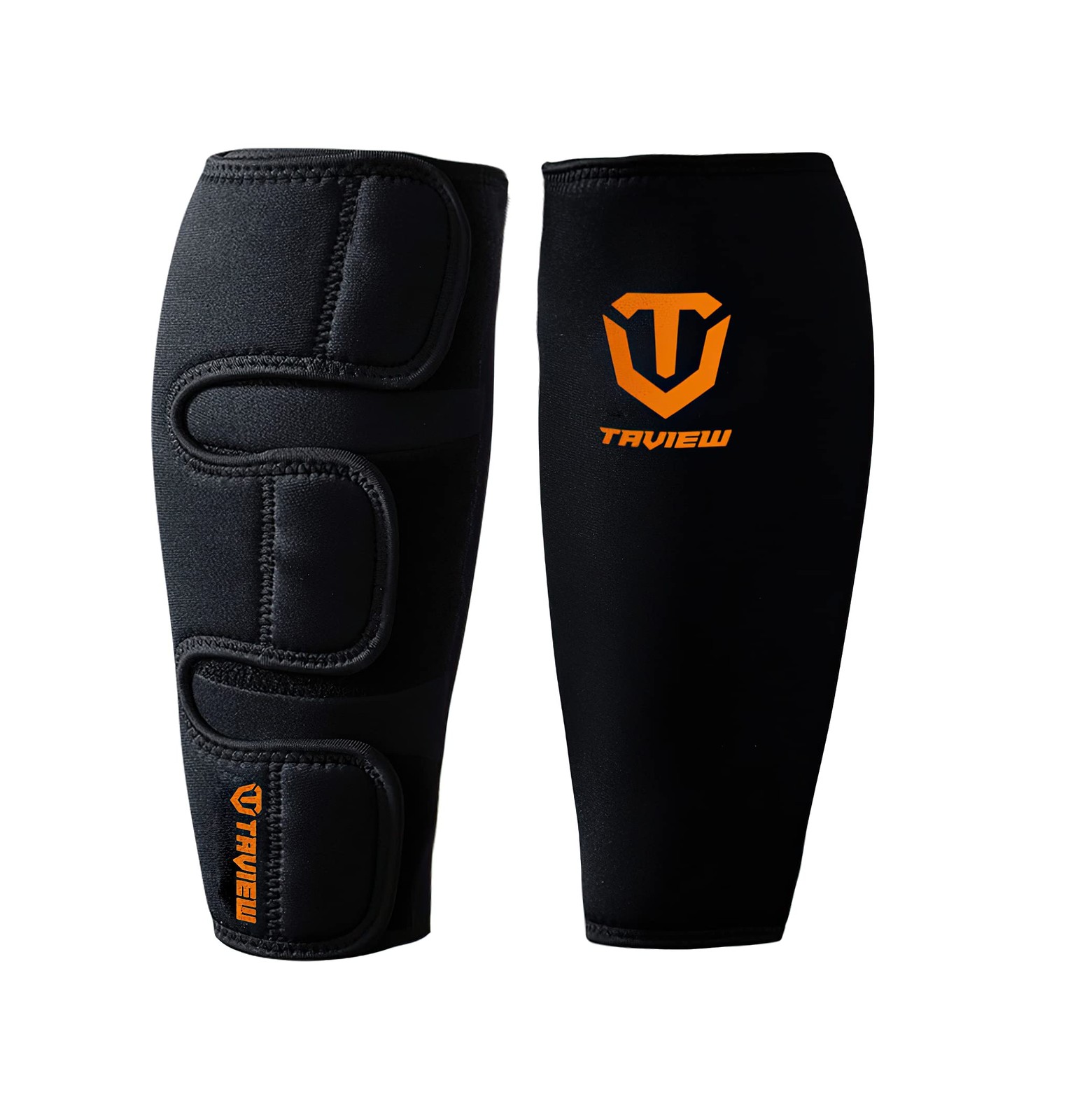 TAVIEW Weightlifting Deadlift Shin Guards, Calf Support Brace 5mm Thick Neopr…