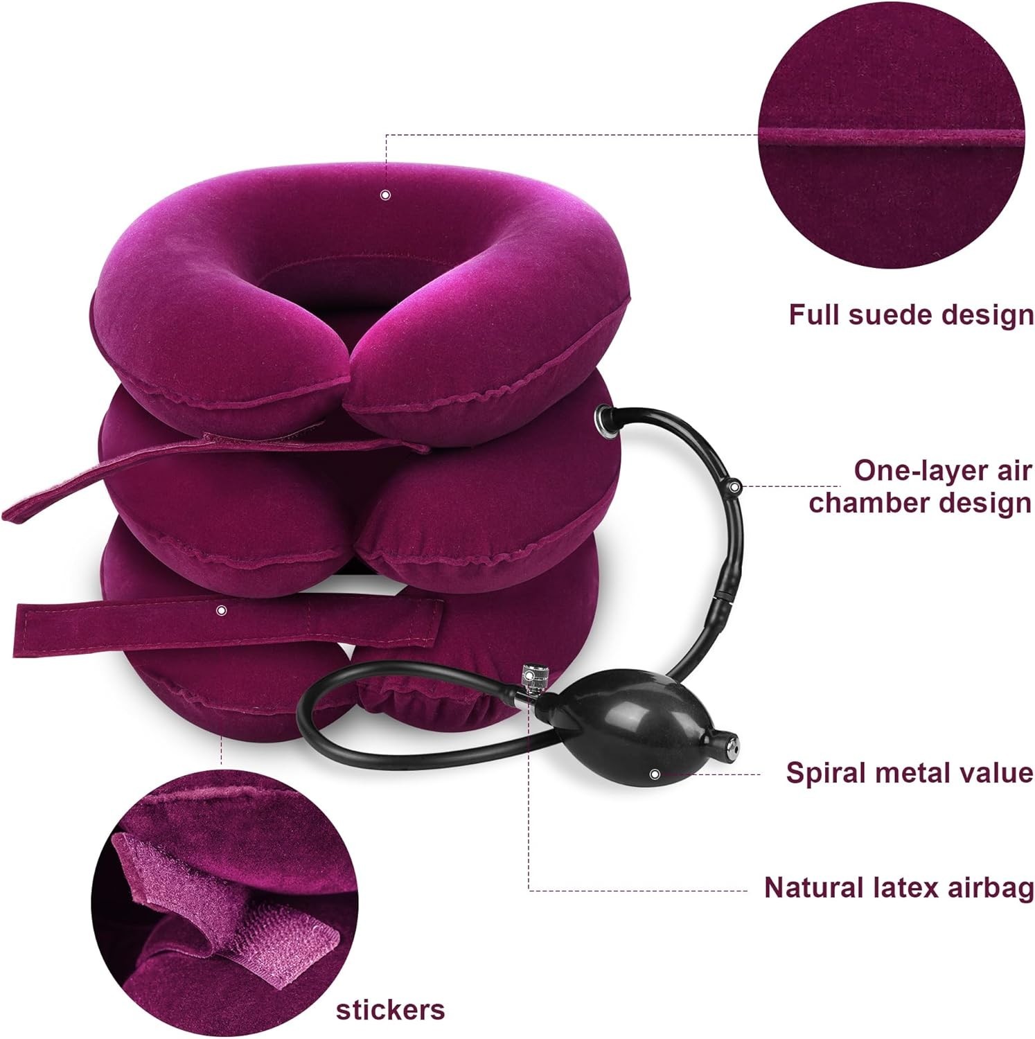 Adjustable Inflatable Neck Stretcher for Effective Neck and Shoulder Relaxation