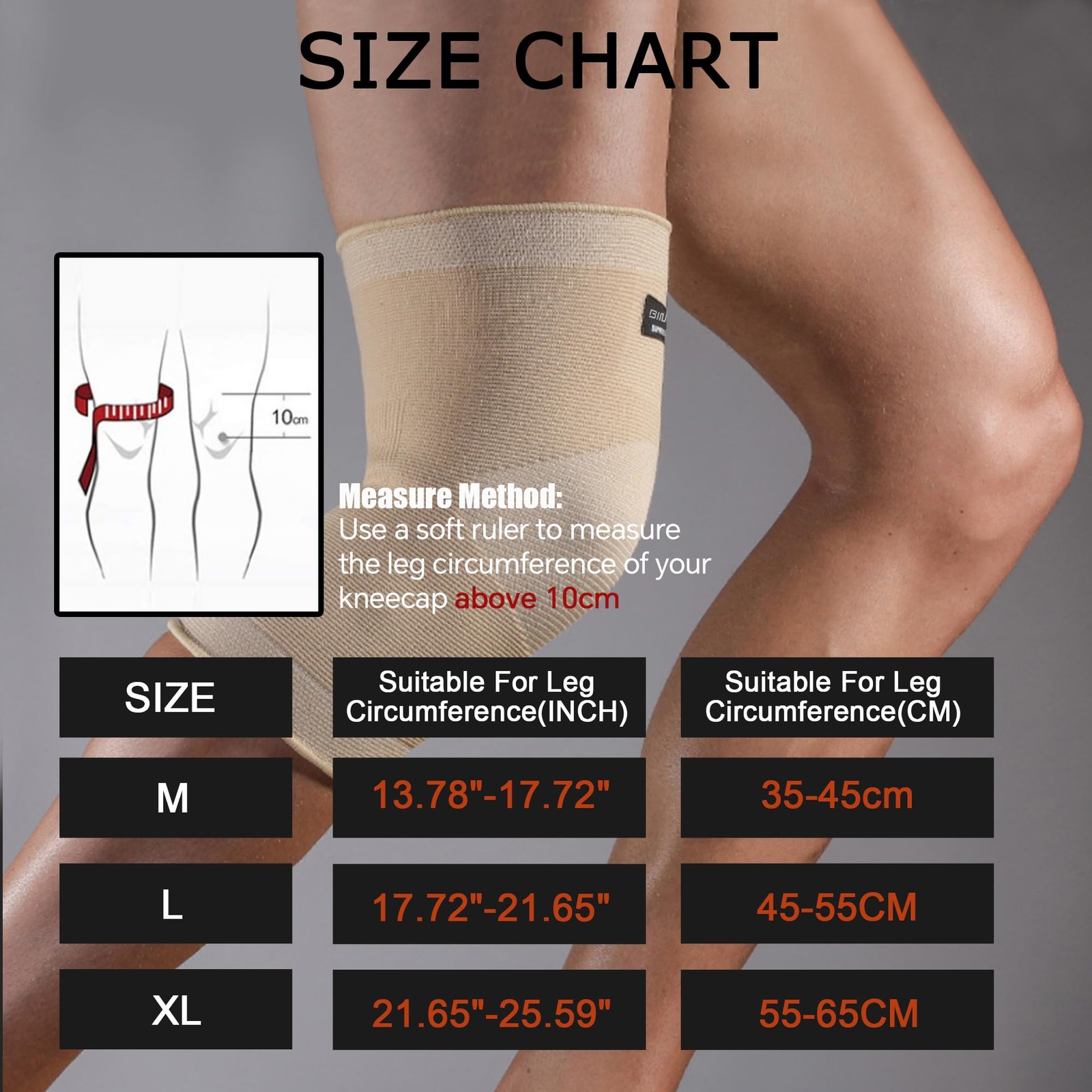 Knee Brace for Pain Relief – Knee Compression Sleeves for Men and Women, Knee…