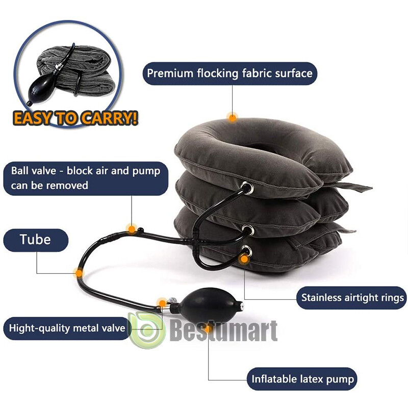 Cervical Neck Traction Device for Instant Neck Pain Relief – Adjustable Home Use